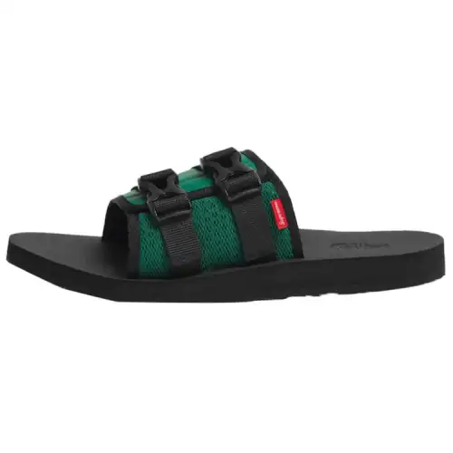 THE NORTH FACE X Supreme Trekking Base Camp Strap Slides 'Black Green'
