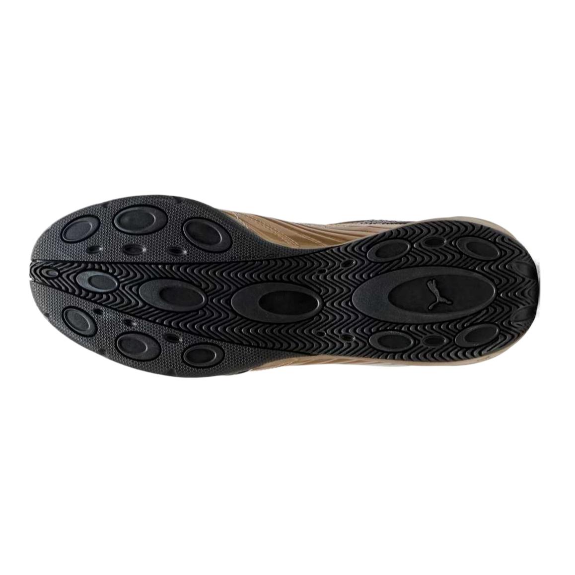 PUMA V S2 Goalgetter Fabric Abrasion Resistant Soccer Shoes Unisex Black Gold