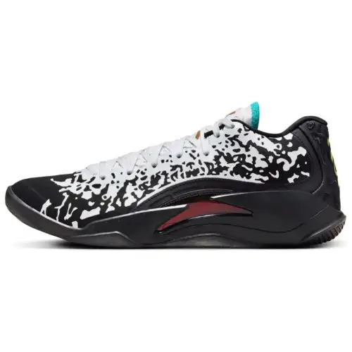 Jordan Zion 3 Slip Resistant Abrasion Resistant Low top Casual Shoes Men's Black White
