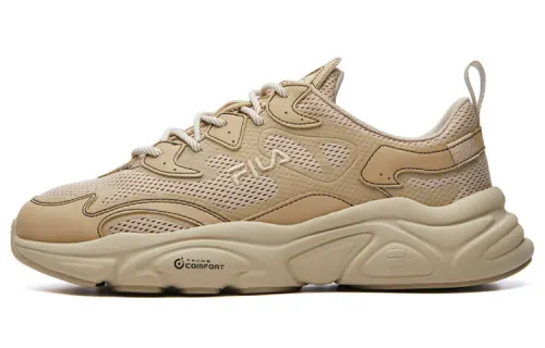 FILA FUSION MARS Comfortable Cushioning Abrasion Resistant Breathable Low top Casual Shoes Men's Sandy