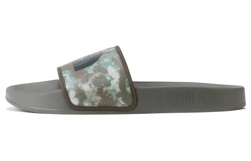THE NORTH FACE Base Camp Slides Iii 'Military Olive Stippled Camo Print Tnf Black'