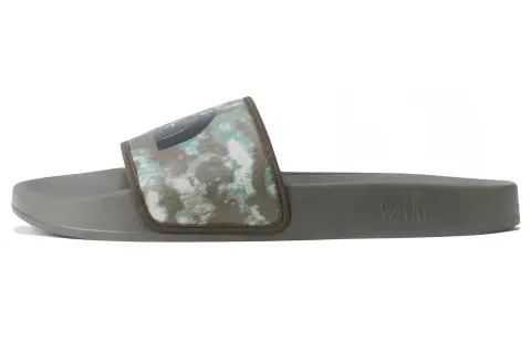 THE NORTH FACE Base Camp Slides Iii 'Military Olive Stippled Camo Print Tnf Black'