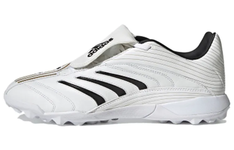 Adidas Predator TF Turf Abrasion Resistant Abrasion Resistant Soccer Shoes Men's White Black