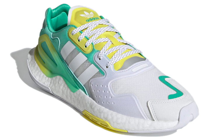 Кроссовки adidas originals Day Jogger (бело-зеленые) — Белый / зелёный — фото 3