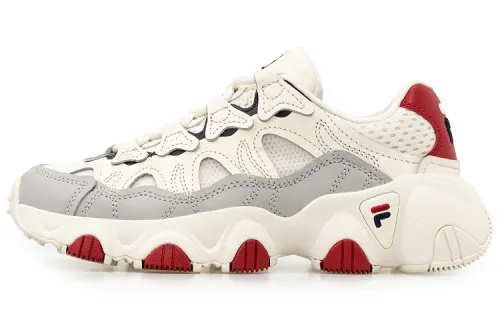 FILA FUSION Fila Jagger Vntg Running Shoes Gs White/Grey/Red Women's