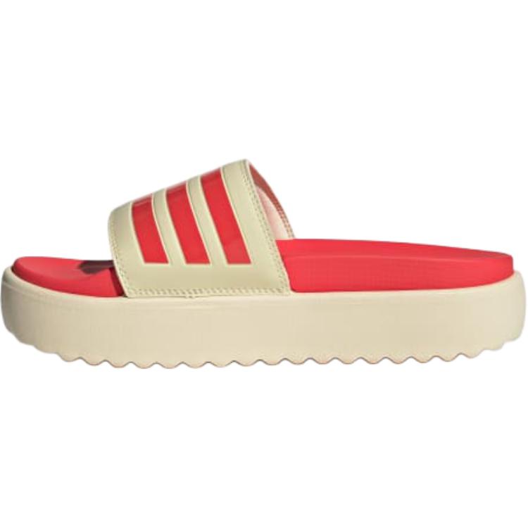 Adidas Wmns Adilette Platform Slide 'Warm Vanilla Semi Lucid Red' Women's