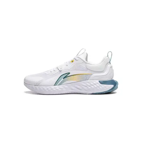 Li Ning Cushioning Slip Resistant Low top Casual Shoes Men's White