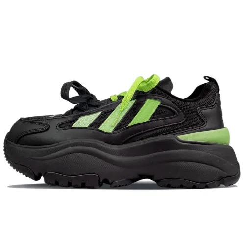 Adidas Originals OZGAIA Slip Resistant Low top Casual Shoes Women's Black Cyan