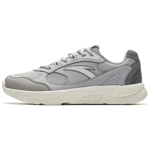 Anta Slip Resistant Abrasion Resistant Slip Resistant Abrasion Resistant Low top Casual Shoes Men's Gray