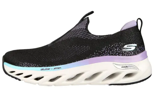 Skechers Arch Fit Casual Shoes Women's Mid Top Black/Purple