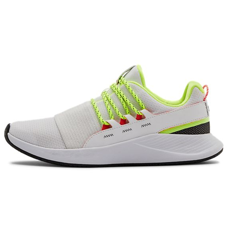 Женские кроссовки Under Armour Charged Breathe (бело-зеленые)