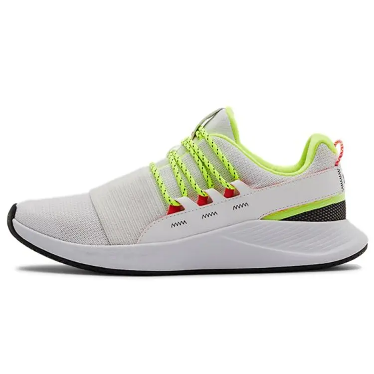 Under Armour Charged Breathe Lace Running Shoes White/Green Women's