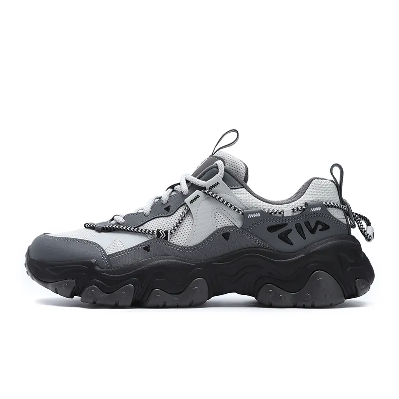 FILA FLUID 5 Slip Resistant Abrasion Resistant Low top Casual Shoes Men's Gray