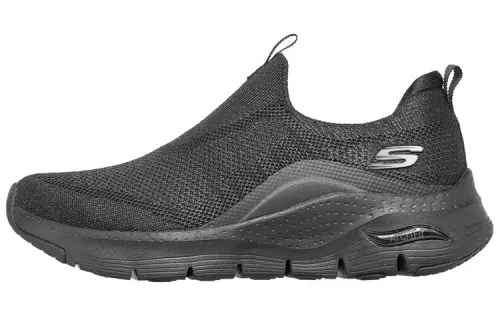 Skechers Arch Fit Keep It Up Low top Casual Shoes Women's All Black