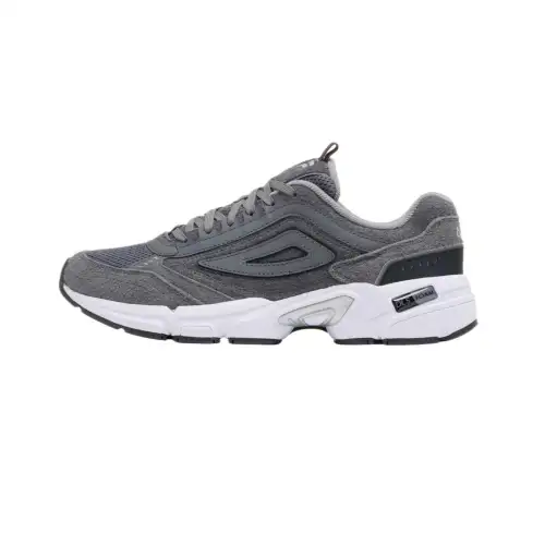 FILA PERANO PLUS Leather Low top Casual Shoes Men's Dark Gray