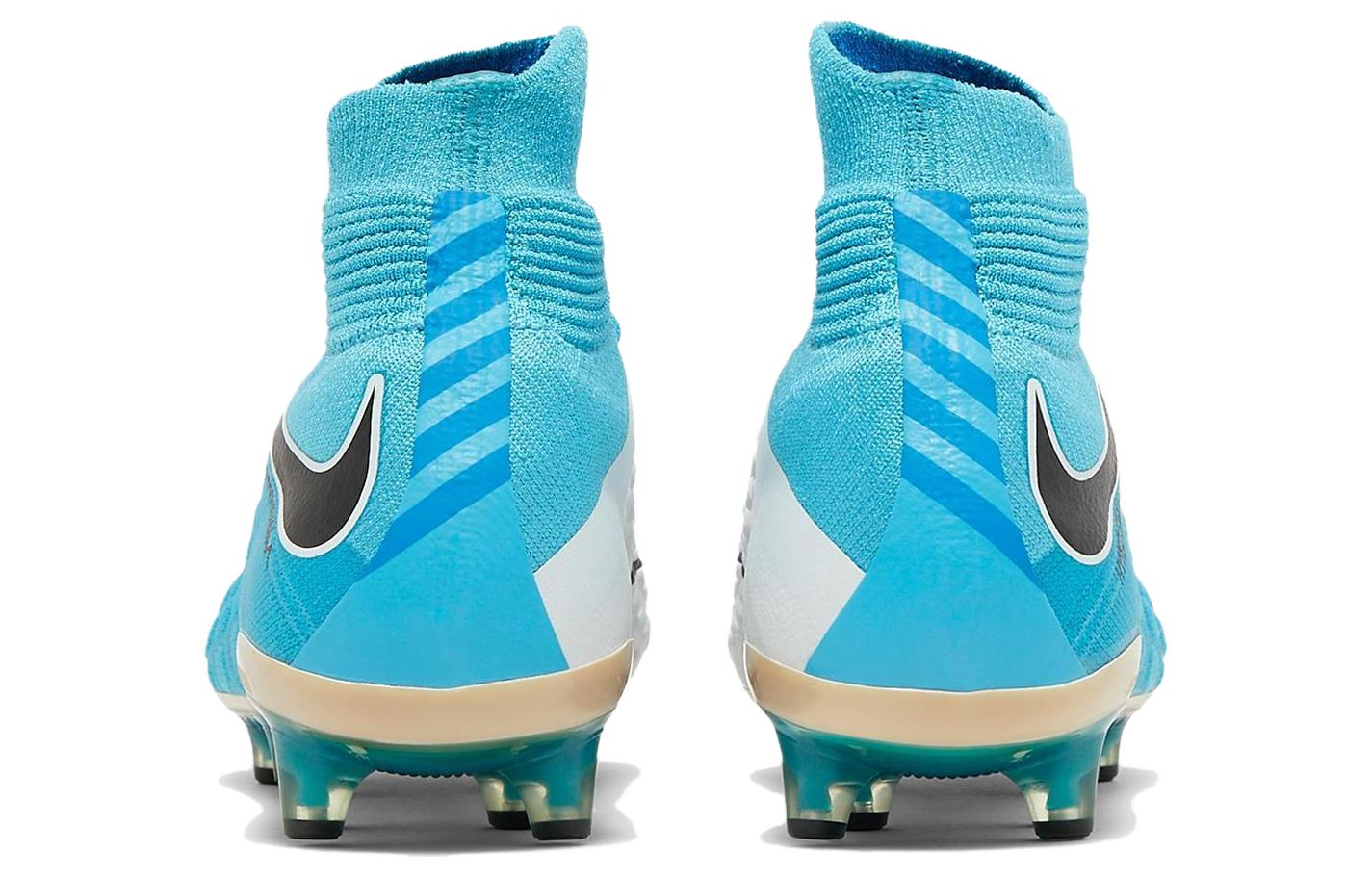 Мужские бутсы Nike Hypervenom Phantom 3 AG TF (сине-бело-черные) — фото 3
