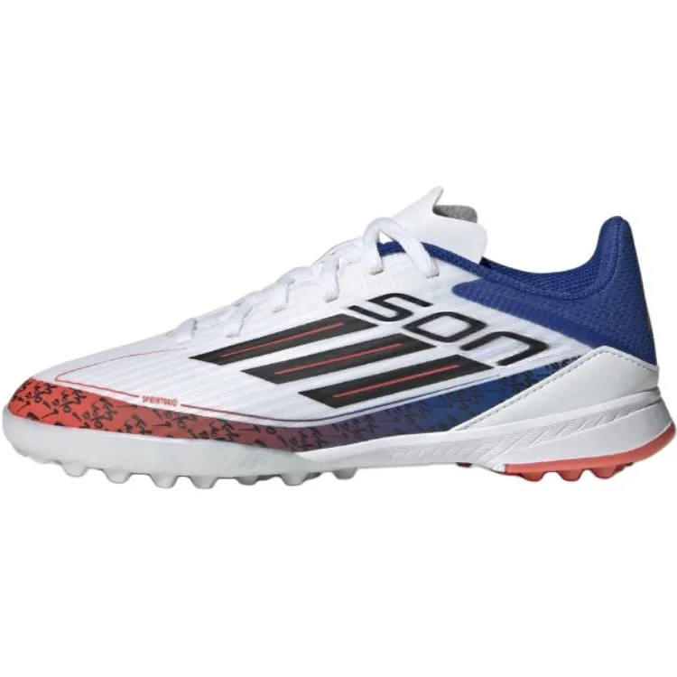 Adidas F50 PRO Cushioning Abrasion Resistant Cushioning, Wear Resistant Soccer Shoes Men's White Blue