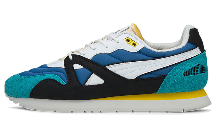 PUMA Mirage Casual Shoes Unisex Low Top Black/White/Blue/Yellow