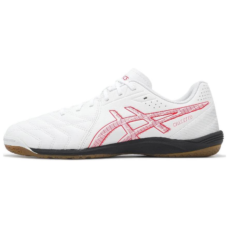 Asics Calcetto Abrasion Resistant Abrasion Resistant Soccer Shoes Men’s White 2E Width