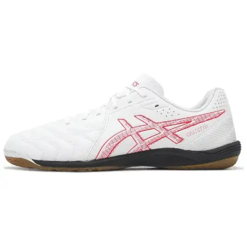 Asics Calcetto Abrasion Resistant Abrasion Resistant Soccer Shoes Men's White 2E Width