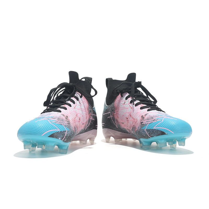 Jifffly Cushioning Slip Resistant Support Lightweight Soccer Shoes Unisex Nebula Pink