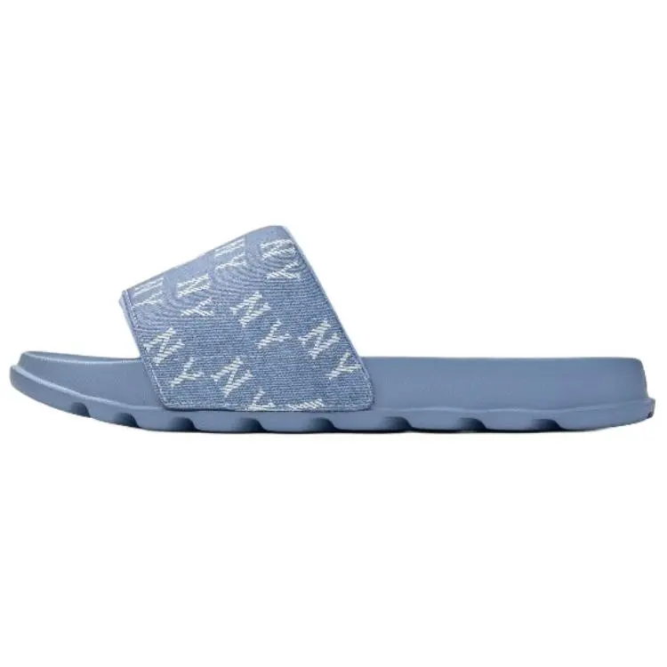 MLB New York Yankees Slip Resistant Abrasion Resistant Slide Slippers Unisex Blue