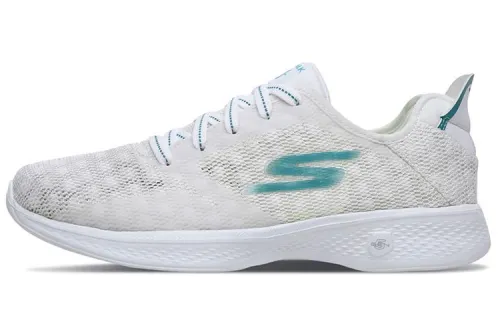 Skechers Go Walk 4 Casual Shoes Women's Low Top White/Turquoise