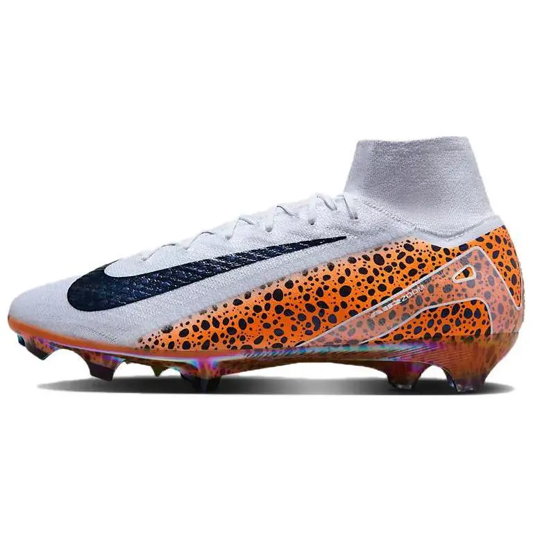 Nike Mercurial Superfly 10 Elite Electric Soccer Shoes Men's White Black Orange
