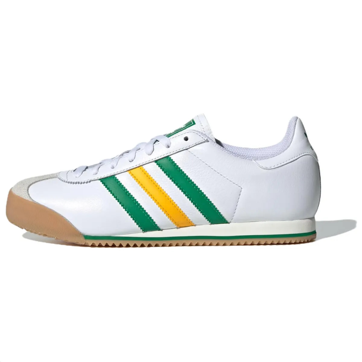 K 74 Adidas Originals 'White Crew Yellow Green'