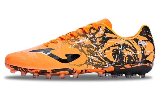 Joma MG Multi Ground Artificial Turf Slip Resistant Abrasion Resistant Soccer Shoes Men's Orange White