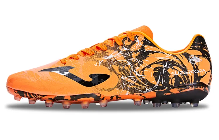 Joma MG Multi Ground Artificial Turf Slip Resistant Abrasion Resistant Soccer Shoes Men's Orange White