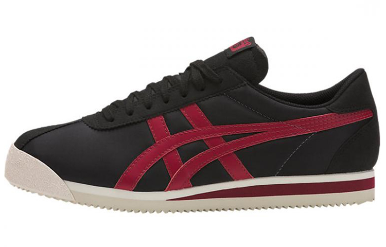 Onitsuka Tiger Corsair Comfortable Cushioning Low top Casual Shoes Unisex Black Red