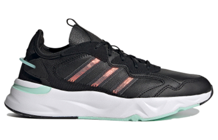 Женские кроссовки adidas neo Futureflow (черно-зеленые) — фото 2