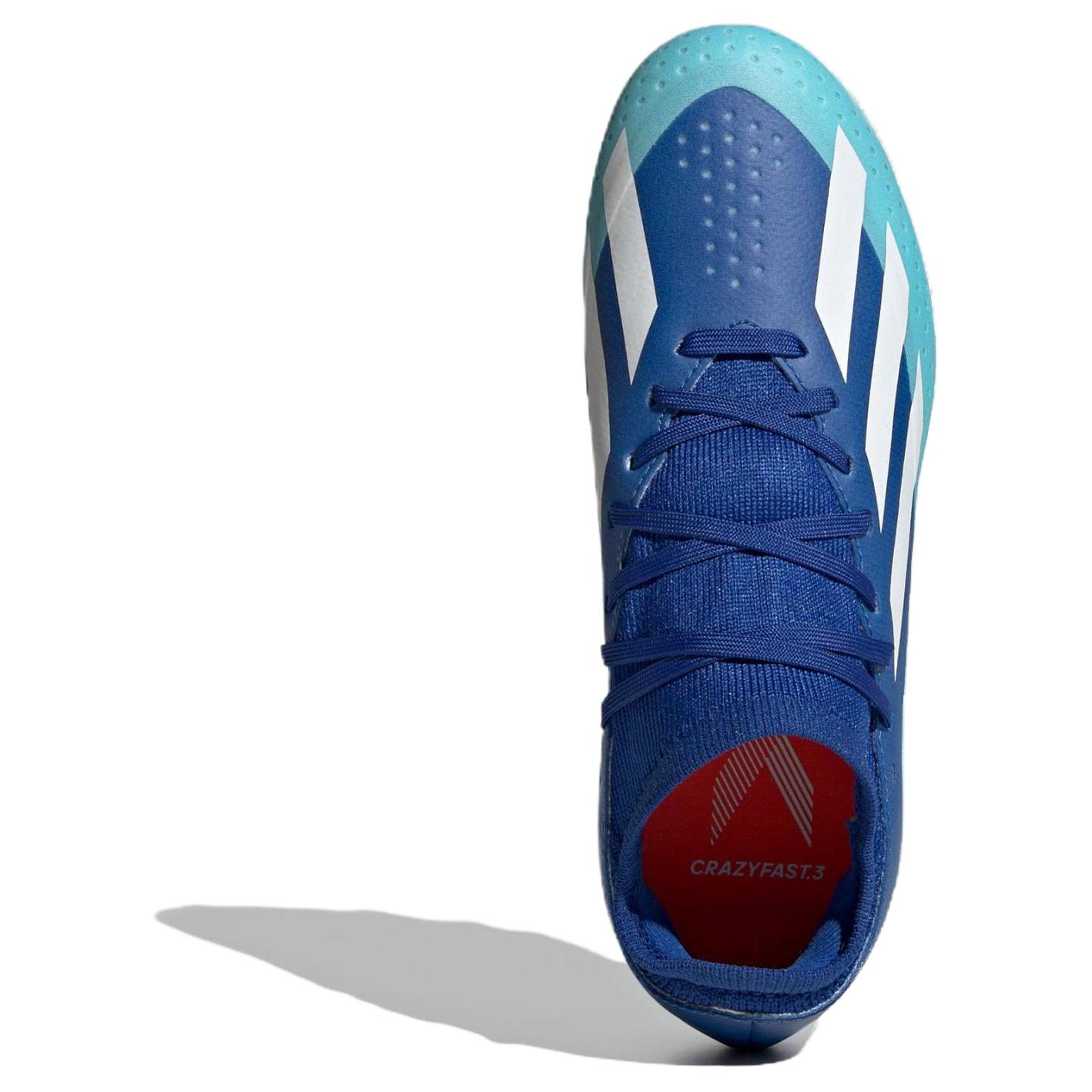 Детские бутсы adidas X Crazyfast.3 (сине-белые) — Синийбелый — фото 4