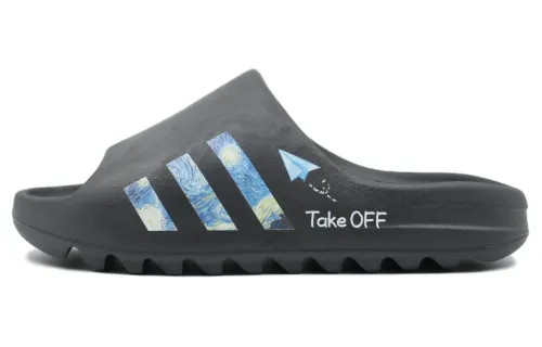 Adidas Originals Yeezy Slide EVA Graffiti Slip Resistant Slide Slippers Unisex Black