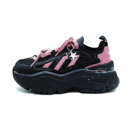 Adidas Originals OZGAIA Slip Resistant Low top Casual Shoes Women's Black Pink