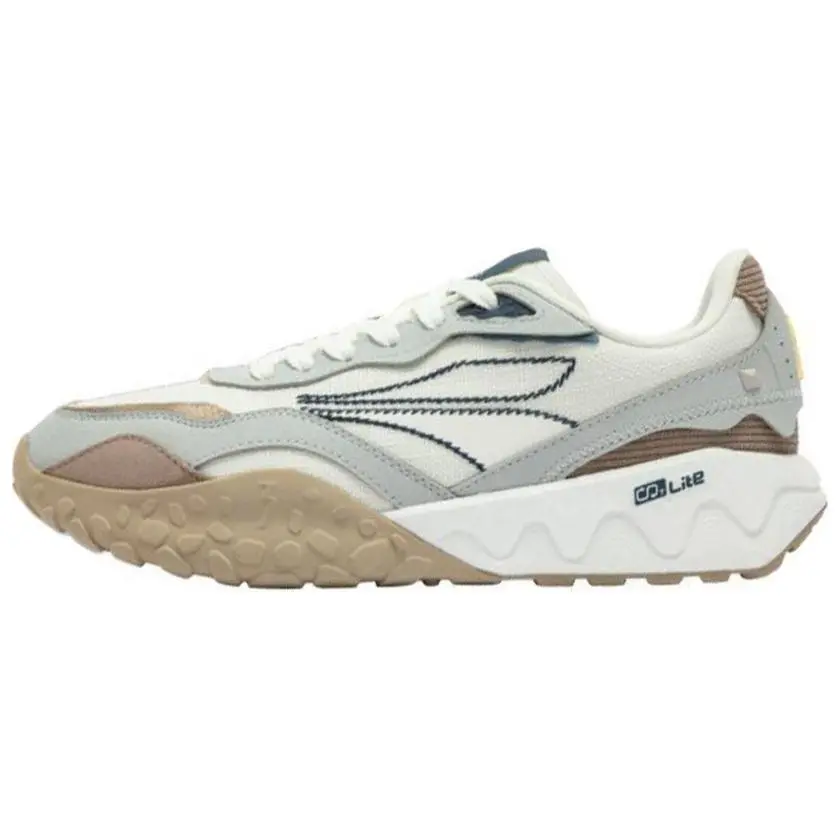 361° Crispy Cake 2 Slip Resistant Abrasion Resistant Low top Chunky Sneakers Men's White Gray