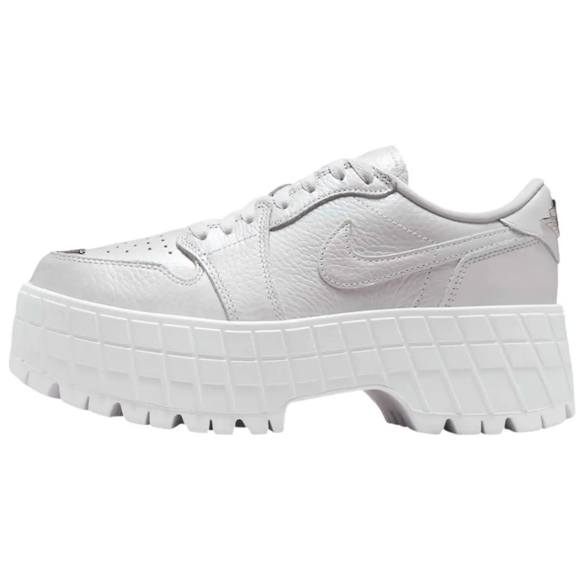 Jordan 1 Brooklyn Low White Metallic Silver Women's
