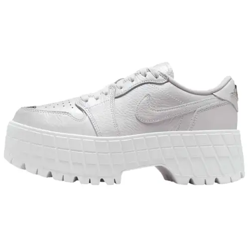 Jordan 1 Brooklyn Low White Metallic Silver Women's