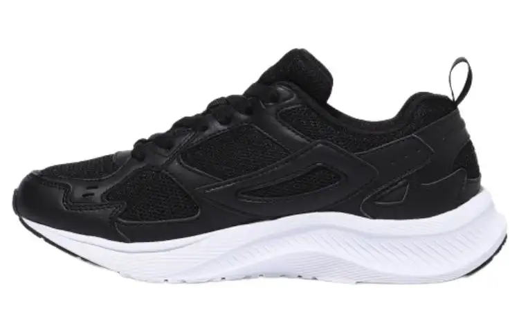 FILA Field Gauge Light Abrasion Resistant Low top Casual Shoes Unisex Black White Korean Style