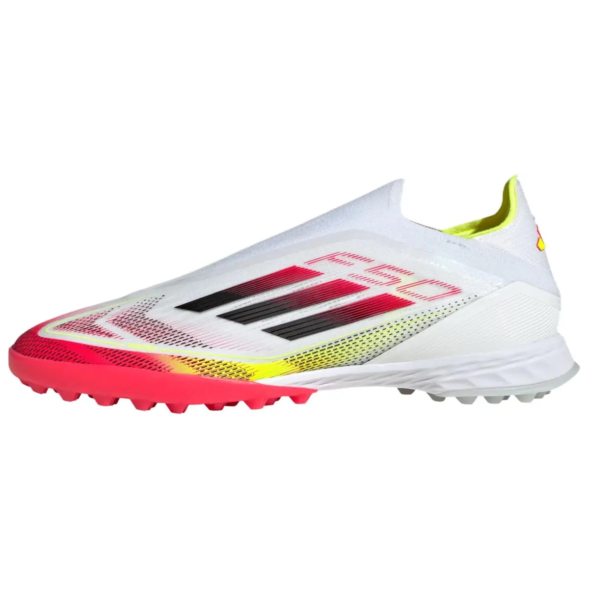 Adidas F50 PRO Comfortable TF Turf Natural Grass Pu Soccer Shoes Unisex White Red