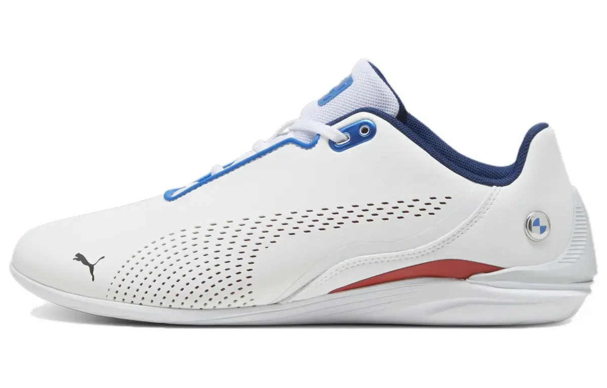PUMA BMW M Motorsport Drift Cat Decima Low top Casual Shoes Unisex White Blue Red