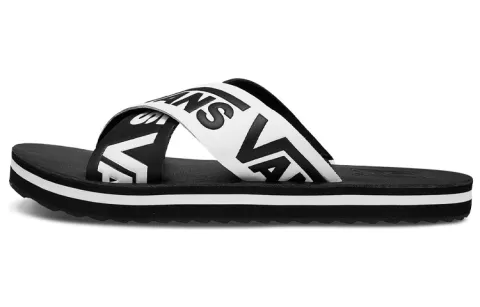Vans Cross Strap Black/White Women's