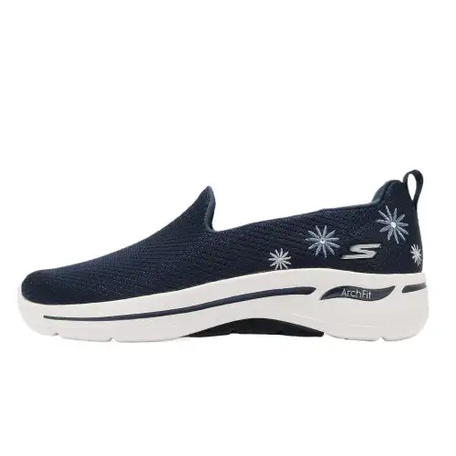 Skechers Go Walk Arch Fit Mesh Comfortable Breathable And Lightweight Low top Casual Shoes Women's Blue