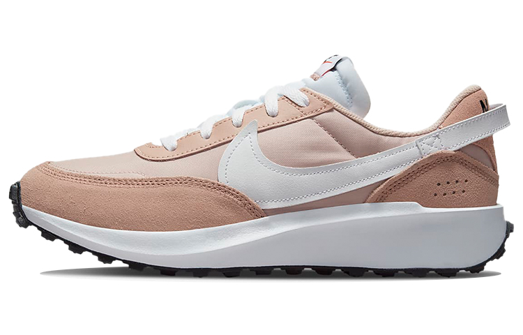 Женские кроссовки Nike Waffle Debut (розово-белые)