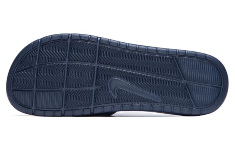 Шлепанцы Nike Benassi Solarsoft Slide (черно-синие) — фото 5