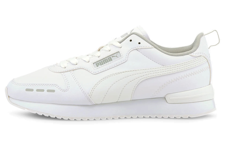 PUMA Puma R78 synthetic leather, comfortable and simple, shock-absorbing and wear-resistant, low-cut lifestyle shoes, same style for men and women, white