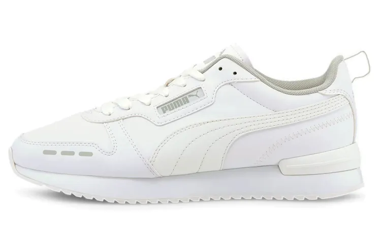 PUMA R78 Synthetic Leather Cushioning Abrasion Resistant Low top Casual Shoes Unisex White