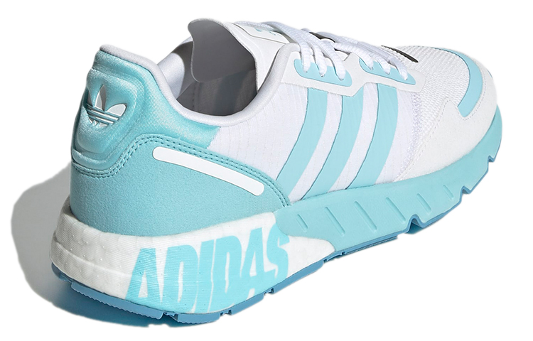 Женские кроссовки adidas ZX 1K (бело-синий) — Белый / синий — фото 4