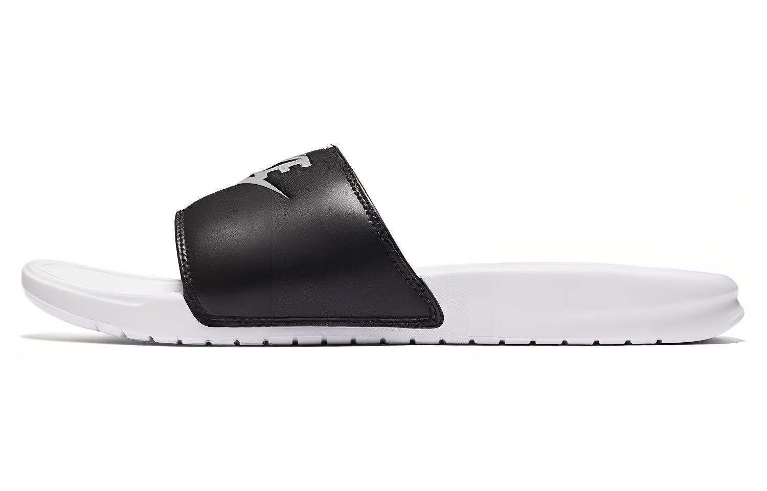 Мужские шлепанцы Nike Benassi JDI (черно-белые) — Чёрный / белый — фото 1
